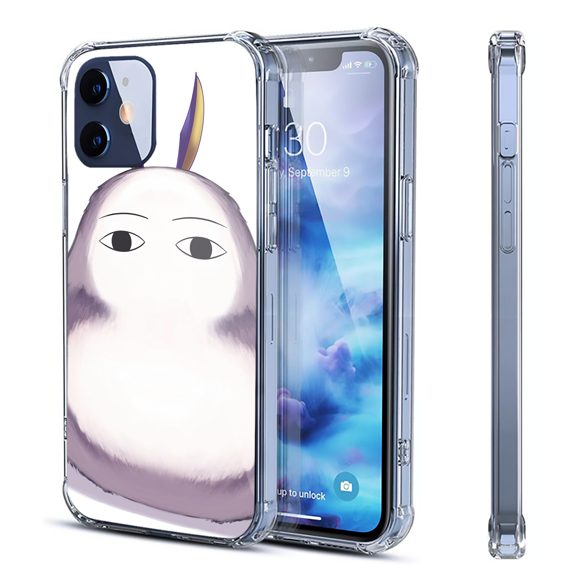 （画像用） となりのトトロ 草壁メイ 草壁サツキ My Neighbor Totoro Satsuki Kusakabe Mei Kusakabe 【iPhone 12シリーズ対応】透明スマホケース（クリアソフトケース）